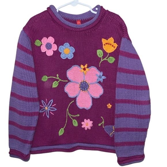Hanna Andersson Other - Hanna Andersson Pink and Purple Knit Sweater